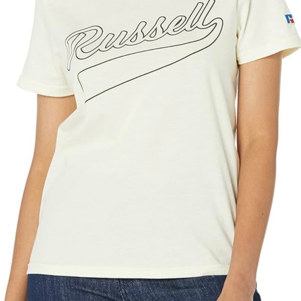 Russell Athletic Women's Cream T-Shirt